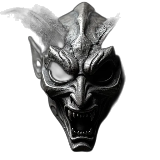 mask, face, creature, dragon transparent PNG cut-out