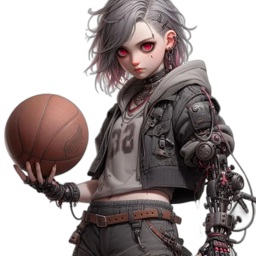 jacket, robot, cyberpunk, concept art transparent PNG cut-out