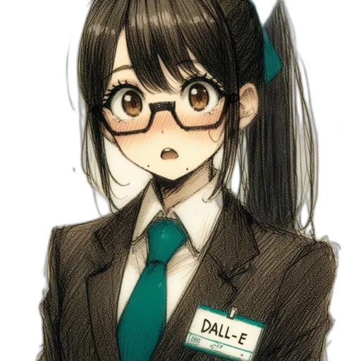 staff, face, anime, cartoon transparent PNG cut-out