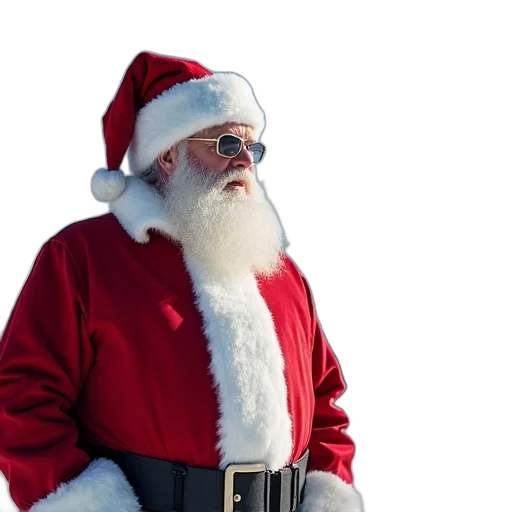 santa, claus, poses, photo transparent PNG cut-out