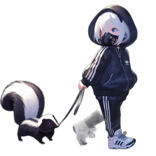 creature, staff, animal, jacket transparent PNG cut-out