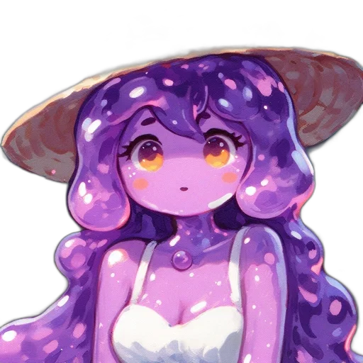 hat, dress, creature, staff transparent PNG cut-out