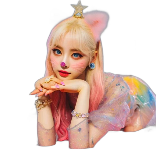 animal, creature, dress, fantasy art transparent PNG cut-out