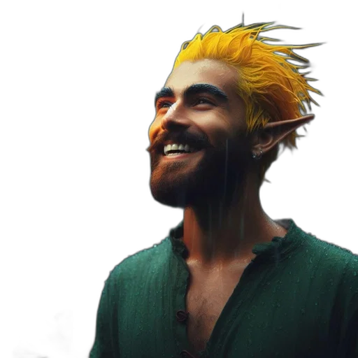 dragon, creature, face, staff transparent PNG cut-out
