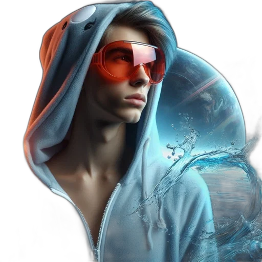 jacket, mask, face, robot transparent PNG cut-out