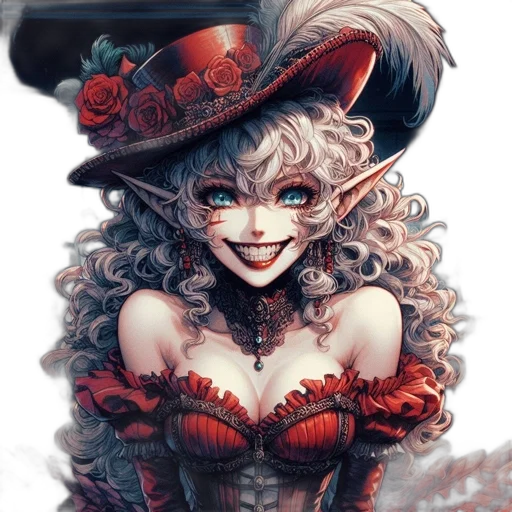 hat, dress, mask, face transparent PNG cut-out