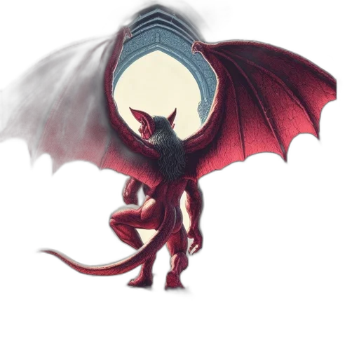 dragon, creature, mask, concept art transparent PNG cut-out