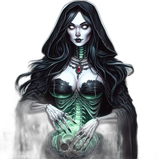 dress, jewelry, creature, fantasy art transparent PNG cut-out