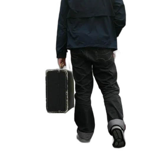 staff, jacket, umbrella, 3d render transparent PNG cut-out