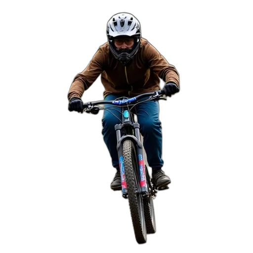 jacket, mountain, biker, riding transparent PNG cut-out