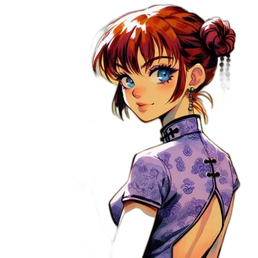 staff, dress, anime, concept art transparent PNG cut-out