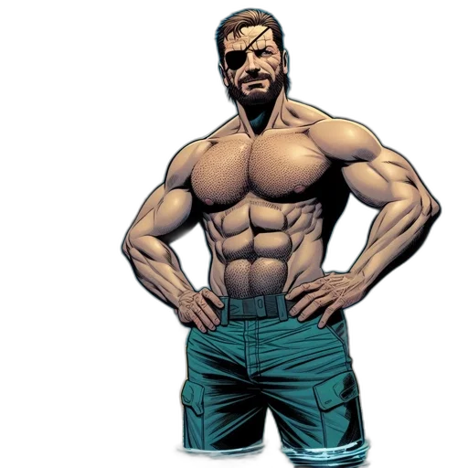 comic book art, concept art, photorealistic, cartoon transparent PNG cut-out