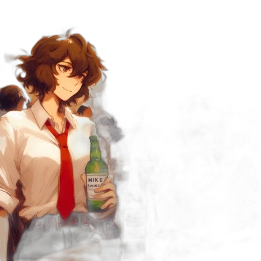 bottle, food, watercolor, anime transparent PNG cut-out