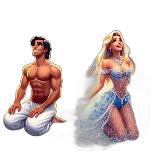 fantasy art, pixel art, concept art, comic book art transparent PNG cut-out