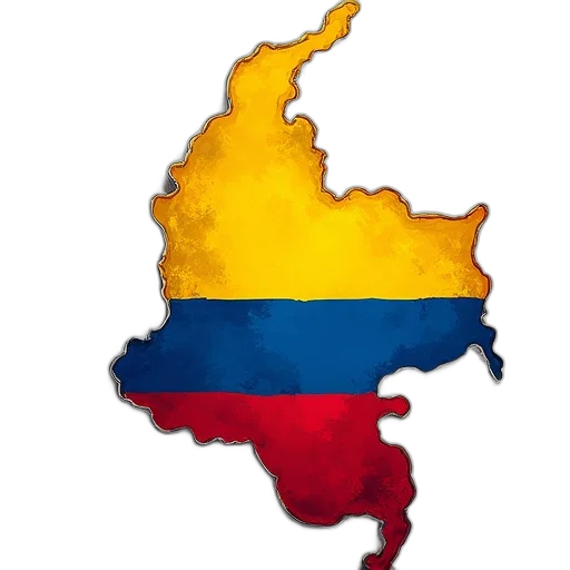 painting, colombia, map, carry transparent PNG cut-out