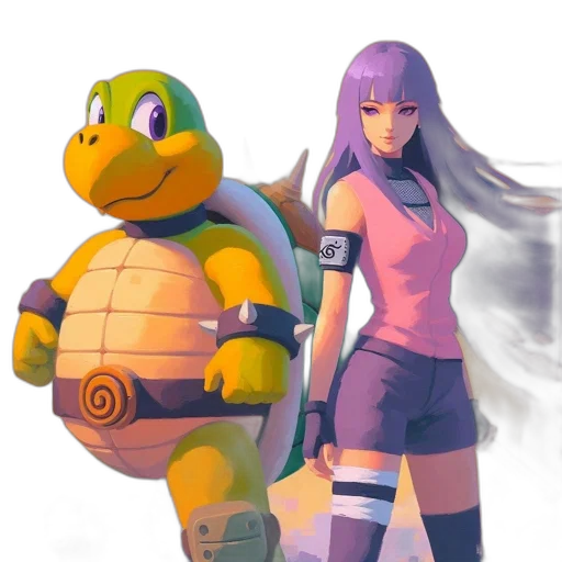 concept art, 3d render, fantasy art, vaporwave transparent PNG cut-out