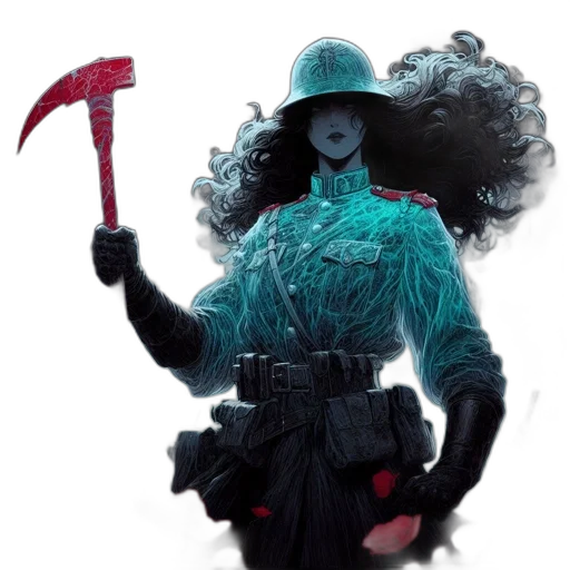staff, hat, creature, concept art transparent PNG cut-out
