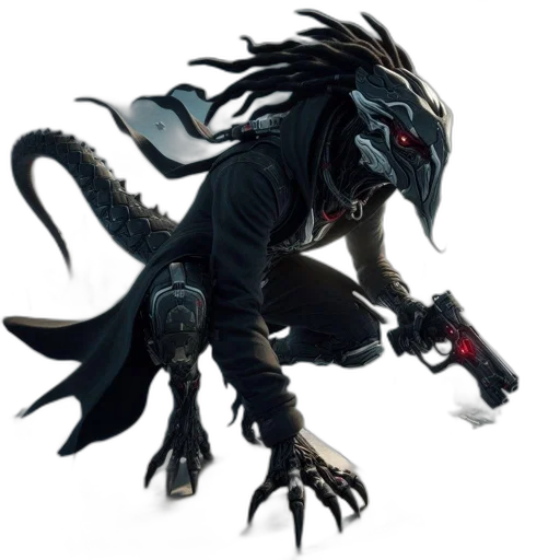 dragon, creature, animal, staff transparent PNG cut-out