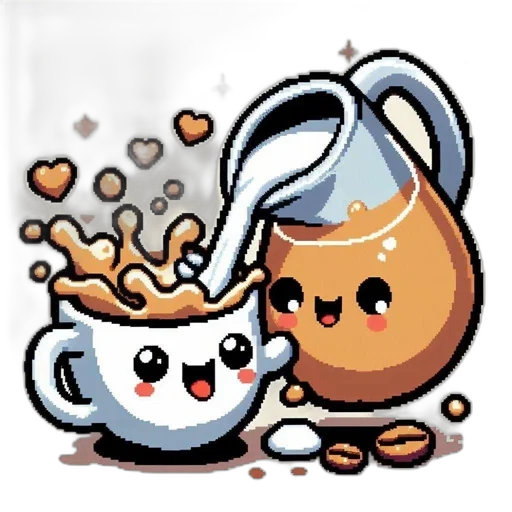 food, concept art, pixel art, comic book art transparent PNG cut-out