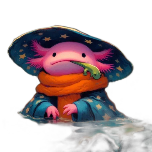 hat, creature, umbrella, dragon transparent PNG cut-out