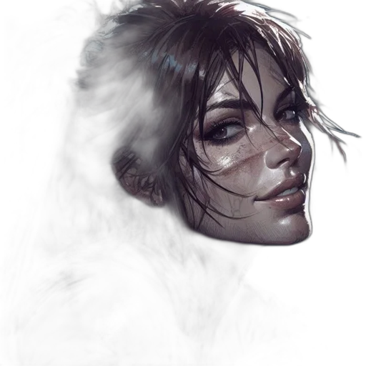 face, mask, creature, fantasy art transparent PNG cut-out
