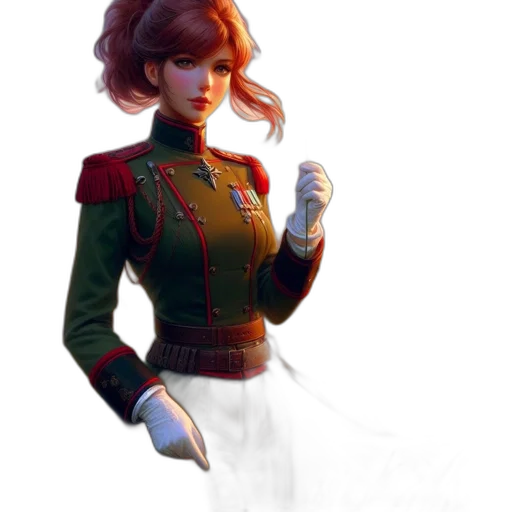 staff, jacket, dress, sword transparent PNG cut-out