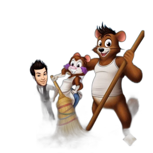 staff, concept art, cartoon, 3d render transparent PNG cut-out