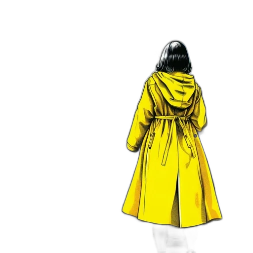 dress, jacket, umbrella, mask transparent PNG cut-out
