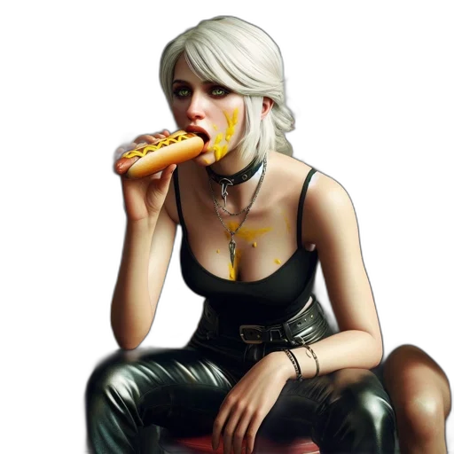 food, face, weapon, jacket transparent PNG cut-out