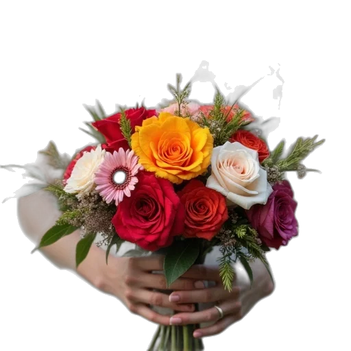 flower, crown, photorealistic, 3d render transparent PNG cut-out