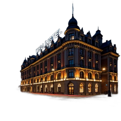 building, concept art, 3d render, photorealistic transparent PNG cut-out