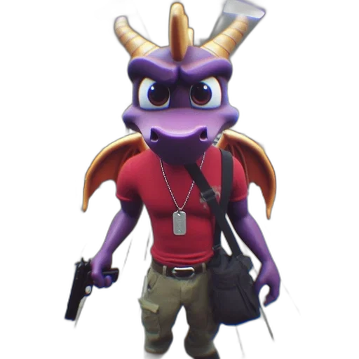 dragon, animal, staff, creature transparent PNG cut-out