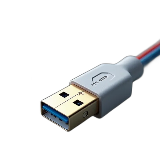 weapon, 3d render, usb, cable transparent PNG cut-out