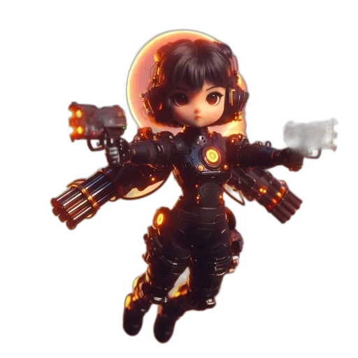 robot, weapon, staff, concept art transparent PNG cut-out