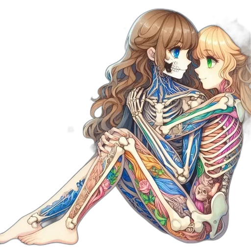 dress, anime, pixel art, watercolor transparent PNG cut-out