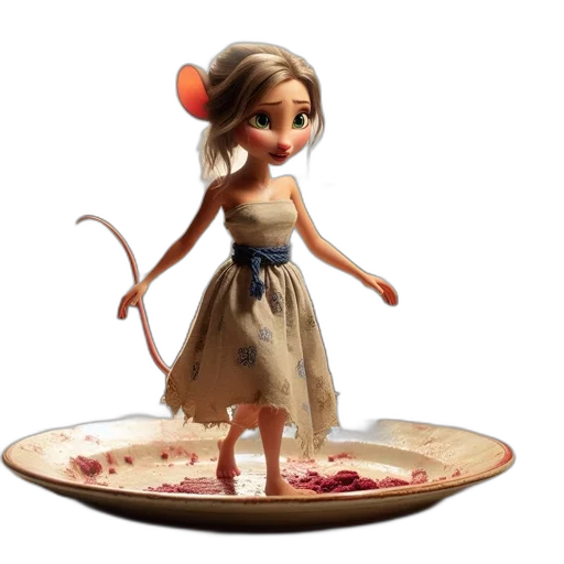 dress, food, concept art, 3d render transparent PNG cut-out