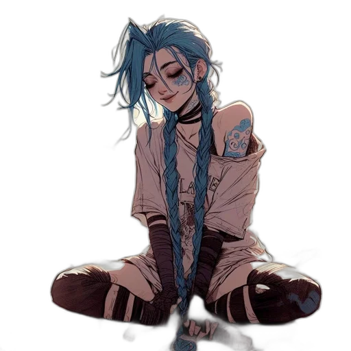 staff, jacket, anime, cyberpunk transparent PNG cut-out
