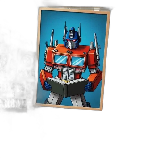 robot, weapon, face, crown transparent PNG cut-out