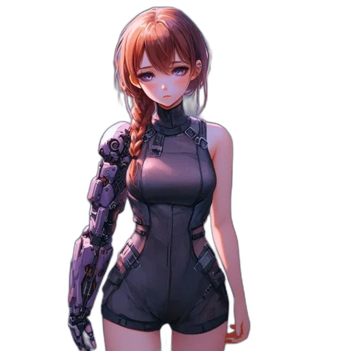 robot, dress, weapon, jacket transparent PNG cut-out