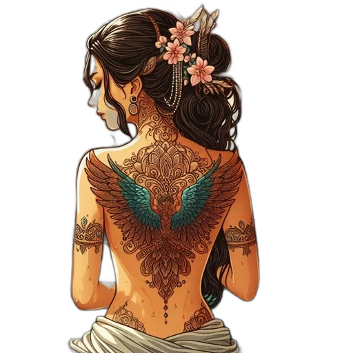dress, jewelry, fantasy art, watercolor transparent PNG cut-out