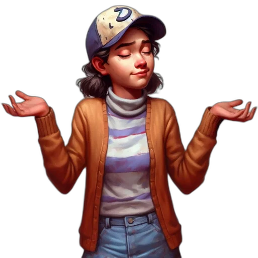 jacket, face, hat, concept art transparent PNG cut-out