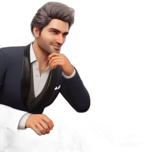 staff, face, 3d render, concept art transparent PNG cut-out