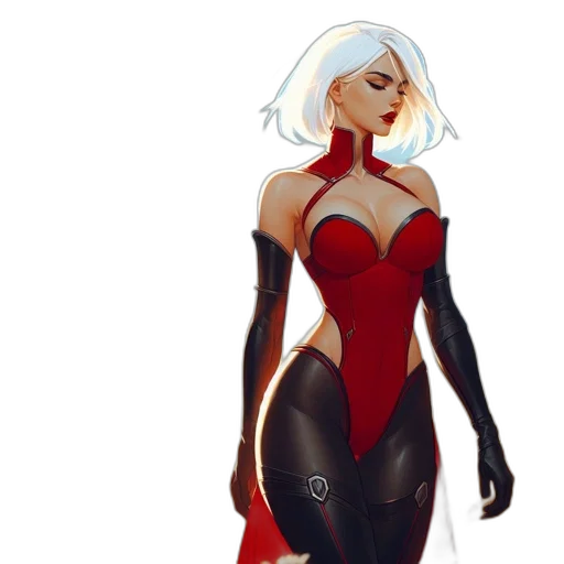dress, concept art, comic book art, fantasy art transparent PNG cut-out