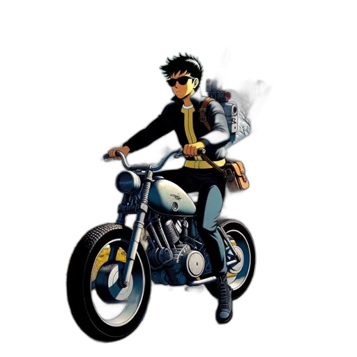 jacket, concept art, comic book art, pixel art transparent PNG cut-out