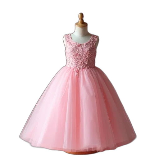 dress, 3d render, pastel, baby transparent PNG cut-out