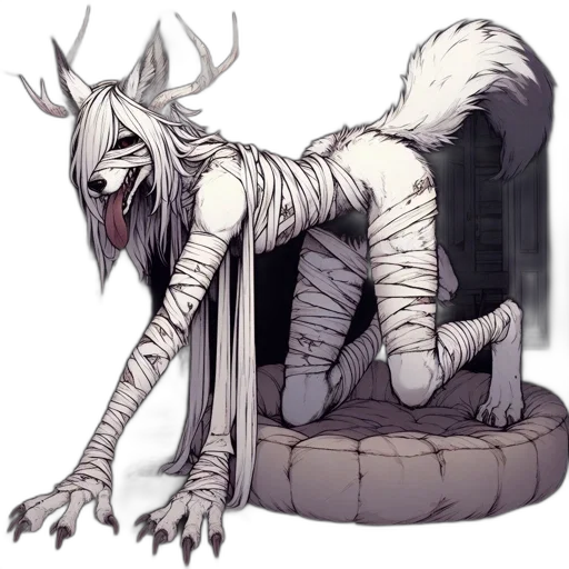creature, animal, dragon, furniture transparent PNG cut-out