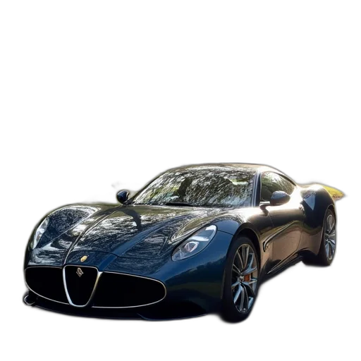 car, 3d render, concept art, photorealistic transparent PNG cut-out