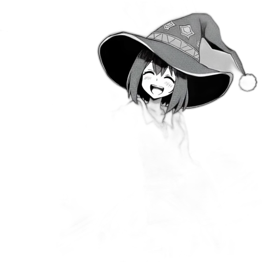 hat, mask, staff, creature transparent PNG cut-out