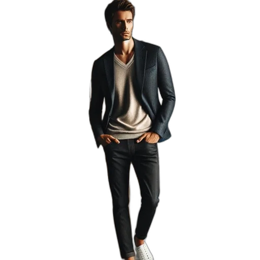 jacket, 3d render, photorealistic, concept art transparent PNG cut-out