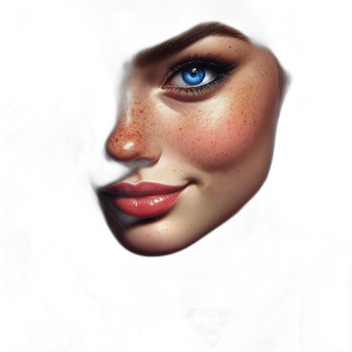 face, mask, creature, crown transparent PNG cut-out